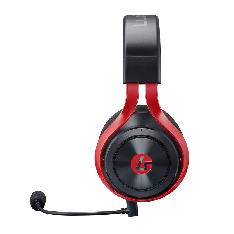 LucidSound LS25BK Wired Stereo Gaming Headset for eSports - Black/Red